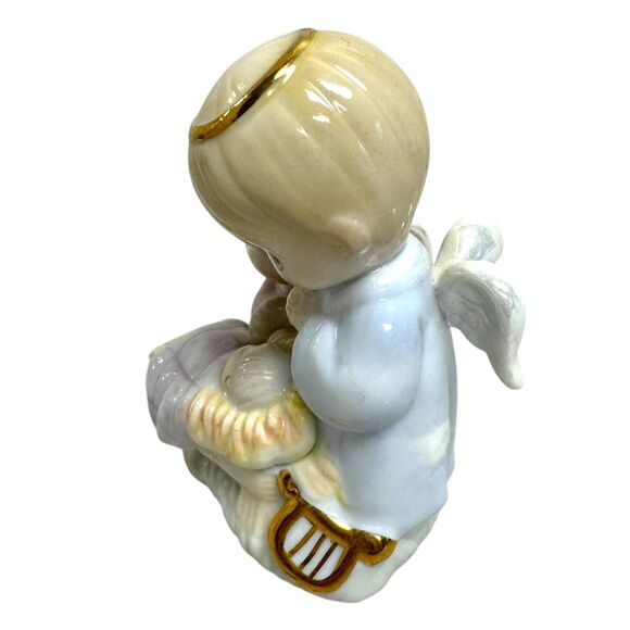 Vintage Precious Moments 1997 NATIVITY Christmas Ornament Angels Baby Jesus - Picture 2 of 5